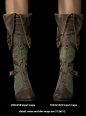 elf boot, ue4, yuri alexander : texture and shader work on the elf boot in UE4. The presentation shots are using 512 maps, unless otherwise stated.