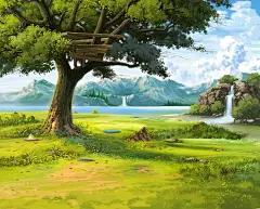 【免费】一个分层比较细的日系场景插画PSD-PSD专区-微元素Element3ds - Powered by Discuz!