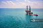 海洋,石油钻塔,石油,石油工业,油田正版图片素材
