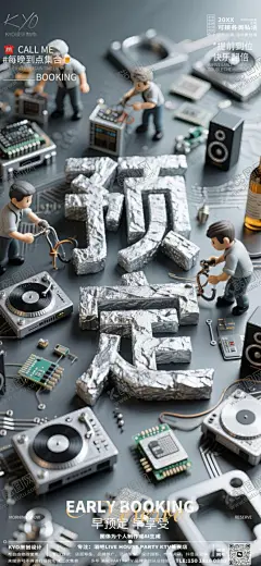 酒吧KTV预定转场创意电路板海报 【酷图网】海报,酒吧,早场,预定,转场,创意,电路板,