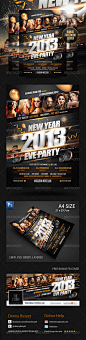 New Years Eve Party Flyer Poster Template - GraphicRiver Item for Sale