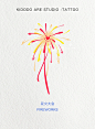 烟花 | 马卡龙色彩手绘烟花 - 小红书