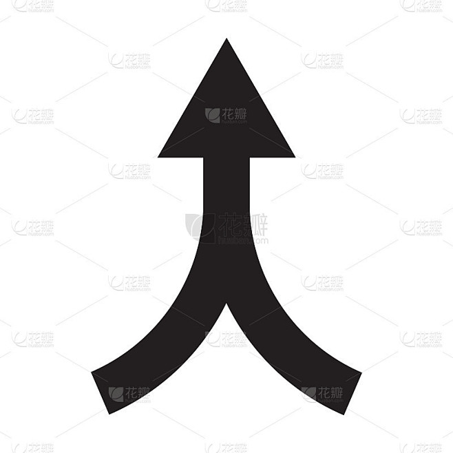 两个箭头合并图标矢量协作，伙伴关系，联盟，加入和成长的概念，为平面设计，标志，网站，社交媒体，移动应