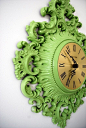 Green Home Ideas / Etsy Transaction - Ornate Vintage Clock