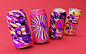 Resonance : Resonance is the result of something I was willing to do for a long time — I had this wish to design illustrations to get printed in a soda can. The ideia was to put together sensations a fictional drink would cause and translate them to my il