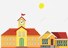 太阳英语学习学校矢量图