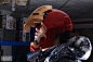 【新提醒】酷爆的钢铁侠电动 可自动开合的头盔~ -