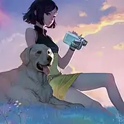羊驼驼在树上