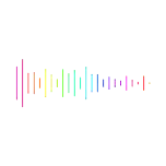 简约声音音波渐变酷炫动态贴纸