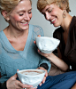 What best friends are for: Chatting about the most important things in life over coffee. #friends #bestfriends #breakfast #mytassen #porcelain #bowls #cups