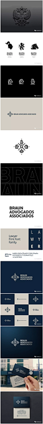 【Braun Advogados Associados律师公司品牌形象VI设计】

这种高档精致的品牌VI设计，超级喜欢~