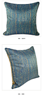软装简约现代新中式北欧极简沙发样板房孔雀蓝青苔绿抱枕靠垫靠包-淘宝网