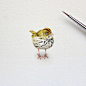 #插画狂想# 来自插画师 Julia Las 细腻的手绘小动物 ​​​​