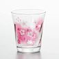 日本原装进口ADERIA玻璃优于星巴克的粉色樱花杯水杯早餐杯茶透明-淘宝网