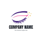 Free vector flat design lashes logo template