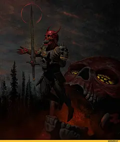 黑暗幻想、幻想、幻想艺术、艺术、艺术、恶魔、幻想种族、韦罗·加洛、艺术家