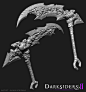 Darksiders 2 , Adam Schuman : While at Vigil I was fortunate to get the opportunity to bust out a few assets for Darksiders 2. They tried to get a decent amount of reuse out of old rig / anim sets, so some baddies were made off of scraps from Darksiders 1