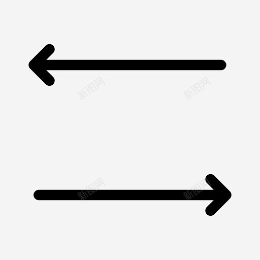 双向箭头背面图标高清素材 下一个 双向 直线 箭头 背面 免抠png 设计图片 免费下载