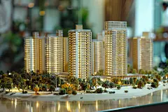 城市小区楼盘沙盘
