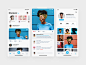社交app ui .xd素材下载 - 豆皮儿