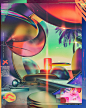3dart 80s cinema 4d collage grunge punk Retro retrowave Synthwave vatash