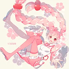 樱miku~  「ミクの日っ!」  Pixiv ID：61813713  実梨（可放大）