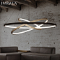 IMPALA现代简约圆形LED环形吊灯港式个性创意时尚圆环客厅餐厅灯-tmall.com天猫