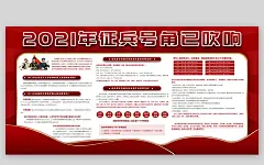 征兵参军报国海报