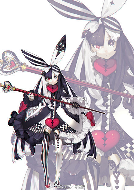 【插画】妖异哥特风，来自P站画师藤もげお...