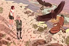 16张扁平人物场景插画设计 - 优优教程网 - 自学就上优优网 - UiiiUiii.com : 这组作品是作者在伯恩茅斯艺术大学第三年出国学习时完成的工作，不管是场景的描绘还是人物的表达都非常考究，每个画面都值得细细品味~ ​​​​