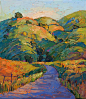 Dawning Hills - Contemporary Impressionism Art Gallery in San Diego - Modern Landscape Oil Paintings for Sale by Erin Hanson
