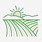 农村田园农业植物形图标 页面网页 平面电商 创意素材