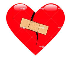 心 心痛 破碎 路面 剪贴画 破碎的心