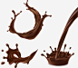 矢量手绘巧克力液体图宝宝 https://bao16.com 矢量图 手绘 巧克力液体 咖啡 倾倒的液体 溅起来的液体