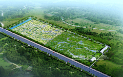 典尚设计市政三维采集到道路绿化效果图