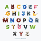 Lovely alphabet with animal letters