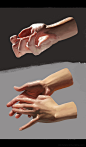 Hand studies, John Derek Murphy : #手结构# #手部动作# #手肌肉# #手参考# #手画法#