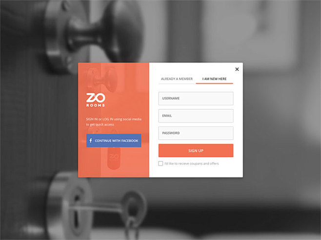 Zo Rooms Signup/Logi...