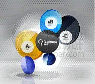 圆形,玻璃,几何形状,蓝色,空白的,闪亮的,概念,未来,弯曲,联系