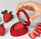 【切草莓】要给蛋糕加些草莓切片点缀吗？有了这款草莓切片机，手指零误伤，干活儿事半功倍。