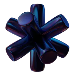 全息科幻镭射抽象艺术立体几何3D图形PNG免抠图片主视觉海报素材