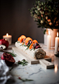 Winter Fruit Pavlova Roulade