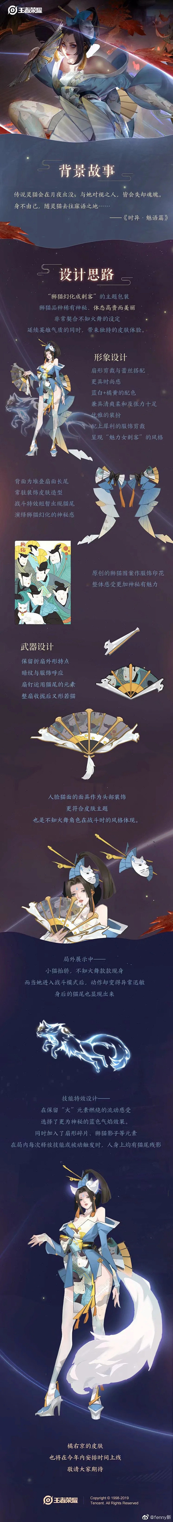 王者荣耀不知火舞新皮肤设计图转自画师fenny新的微博