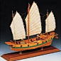 古典木质帆船模型拼装套材 蚂蚁模型 中式古船 "麒麟号" DIY-淘宝网