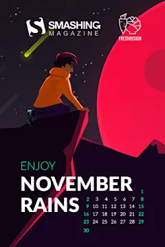 2014年11月可爱个性日历手机壁纸 320x480