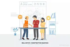 时尚高端简约好用的高品质房地产建筑banner海报矢量插画设计模板集合（AI，EPS，JPG，PDF，PNG，SVG）_商务插画_素材下载-乐分享素材网