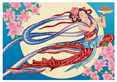 古风中秋节节日插画