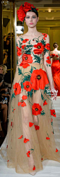 Yanina Spring 2014 Haute Couture 
虞美人盛放