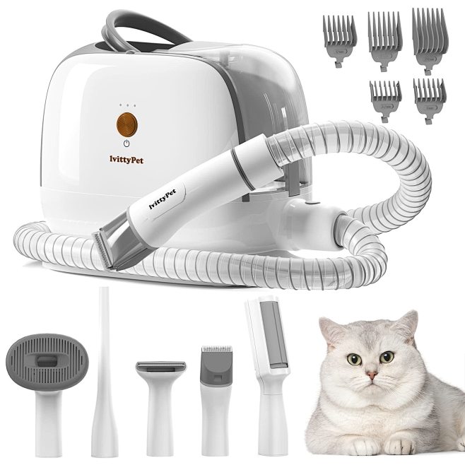 Amazon.com: lvittyPet Pet Grooming Kit & Vacuum Suction 99% Pet Hair(1 ...