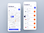 Cashback chase amount total navigation filter discount map cashew cashback cash interface interaction animation clean mobile ios ux ui app johnyvino